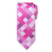 Moška kravata s pixel vzorcem v roza in vijoličnih odtenkih 16800
