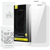 BASEUS kaljeno steklo corning za iphone 13 pro max/14 plus s protiprašnim filtrom