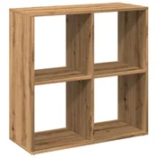 Pregrada / regal za knjige boja hrasta 69,5x29x69,5 cm drveni