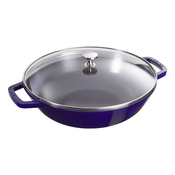 Wok sa staklenim poklopcem O 30 cm mracno plava Staub