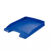 Pladenj, plastičen, tanek, LEITZ Plus, moder