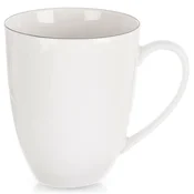 shumee Bela porcelanasta skodelica za pijačo, kavo, čaj, zelišča 390 ml