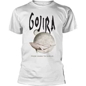 Gojira Majica Whale From Mars Unisex White 2XL