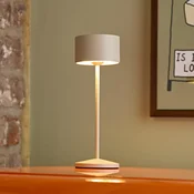 Sigor LED namizna svetilka na baterije Veluna, bež, komplet 3 kosov, 25 cm, IP44 - Dnevna soba/jedilnica - Sodobni - Aluminij