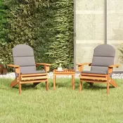 3-dijelna vrtna garnitura Adirondack masivno bagremovo drvo