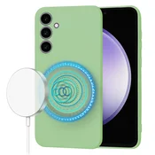 Silikonski ovitek Techsuit SoftFlex MagSafe za Samsung Galaxy S23 FE - mint