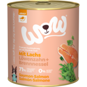 Mokra pasja hrana ADULT z lososom, regratom + koprivo - 800 g