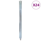 Vidaxl Klini za šotor 24 kosov 30 cm O20 mm pocinkano jeklo