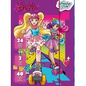 skicirka, predloga, nalepke BARBIE V SVETU IGER