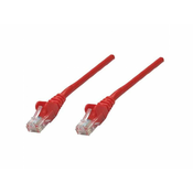 Intellinet Intellinet 739863 RJ45 omrežni kabel\, Patch kabel CAT 6 S/FTP 1.50 m rdeča zaščita iz folije\, pletena zaščita\, brez halogena 1 kos, (20417964)