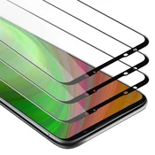 Cadorabo CADORABO MEIZU 16S - Zaščitna folija v transparentno s čarno - 3-pack Kaljeno steklo za zaščito zaslona s trdoto 9H in 3D dotikom, (20548305)