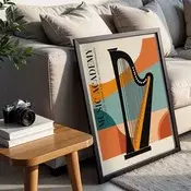 Wallity Dekorativna uramljena slika, 35x45cm, Šarena