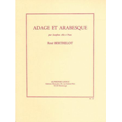 BERTHELOT:ADAGE ET ARABESQUE, SAXOPHONE ALTO AND PIANO