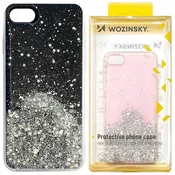 1 to 3 Ovitek Wozinsky Glitter Za Samsung Galaxy S21+ 5G Z Bleščečim Prevlekom
