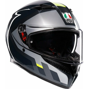 AGV K3 Shade Grey/Yellow Fluo XL Kaciga