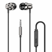 Žične slušalke kovinske mini jack in-ear
