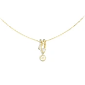 Guess Modna pozlačena ogrlica Tiny Pearly JUBN05523JWYGT/U