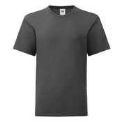 Graphite childrens t-shirt in combed cotton Fruit of the Loom