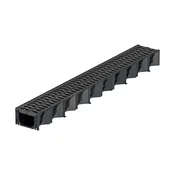 KANALETA S PP REŠETKO A15 129x79x1000mm ACO HEXALINE, ČRNA | Topdom