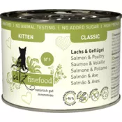 catz finefood Mačja hrana Classic Kitten No.05 - losos in perutninao - 200 g