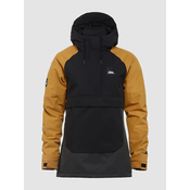 Horsefeathers Mija Anorak black/spruce yellow