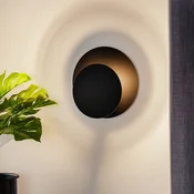 EMIBIG LIGHTING Stenna svetilka Circle v okrogli obliki, črna - Dnevna soba/jedilnica - Sodobni - Kovina