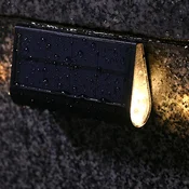 Lumisky LED-sončna stenska svetilka Twily, črna, širina 15 cm, komplet 4 kosov - Sodobni - Plastika