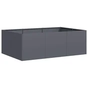 Vidaxl Sadilnik antracit 120x80x40 cm Jeklo