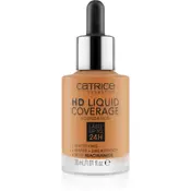Catrice HD Liquid Coverage Foundation vodoodporni tekoči puder z mat učinkom odtenek 082 Warm Caramel 30 ml