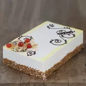 Posna vocna - ananas i višnje torta - velika