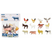Figurice domačih živali 12 kosov set 10 cm