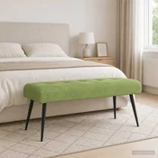 Klop s gumbnim oblazinjenjem Svetlo zelena 110 x 40 x 46 cm