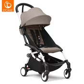 stokke yoyo3 otroški voziček 6+ taupe (white frame)