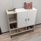 Hanah Home Konzola Platin, 100x100x35 cm, Bela