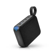 Niceboy Atom 4 - LED Brezžični zvočnik z mikrofonom 6W/1000 mAh IP67 črna