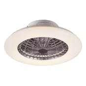 Rabalux - LED Zatemnitvena stropna svetilka z ventilatorjem LED/30W/230V + Daljinski upravljalnik