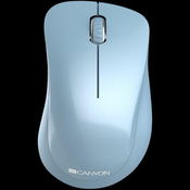 Canyon 2.4 GHz Wireless mouse ,with 3 buttons, DPI 1200, Battery:AAA*2pcs ,Blue67*109*38mm 0.063kg