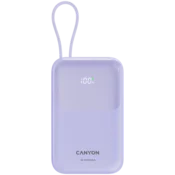CANYON power bank OnPower 101 built-in cable 10000 mAh PD22.5W Purple - CNS-CPB101PU