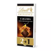 Lindt Excellence karamel cokolada s morskom soli 3 x 100 g