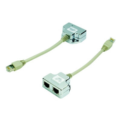 DATACOM "Y" adapter STP CAT5E PC / PC+PC