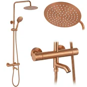 Tuš set s termostatom Rea Lungo Diamond Copper Brush