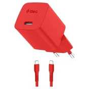 Punjač ttec - SmartCharger, 45W, USB-C, crveni