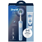 Oral-B Vitality Pro Protect X Clean elektricna cetkica za zube, plava + pasta za zube Gum Care Edition