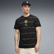 PUMA Manchester City ftblCulture Printed Tee Men, Clothing, Black/Flaxen, XXL