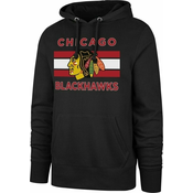 Chicago Blackhawks NHL Burnside pulover Majica s kapuljačom Jet Black XL