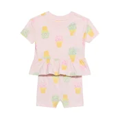 GAP Komplet pastelno rumena/meta/roza