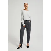 Womens checkered trousers MOODO - grey