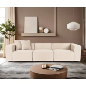 Atelier del Sofa Trosed Lora 108x65x303cm Breskva