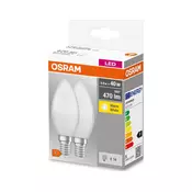 Komplet 2x LED sijalice B38, E14, 4,9 W, 230 V, 3000 K - Osram
