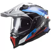 Enduro motociklisticka kaciga LS2 MX701 C Explorer Frontier crno-plava